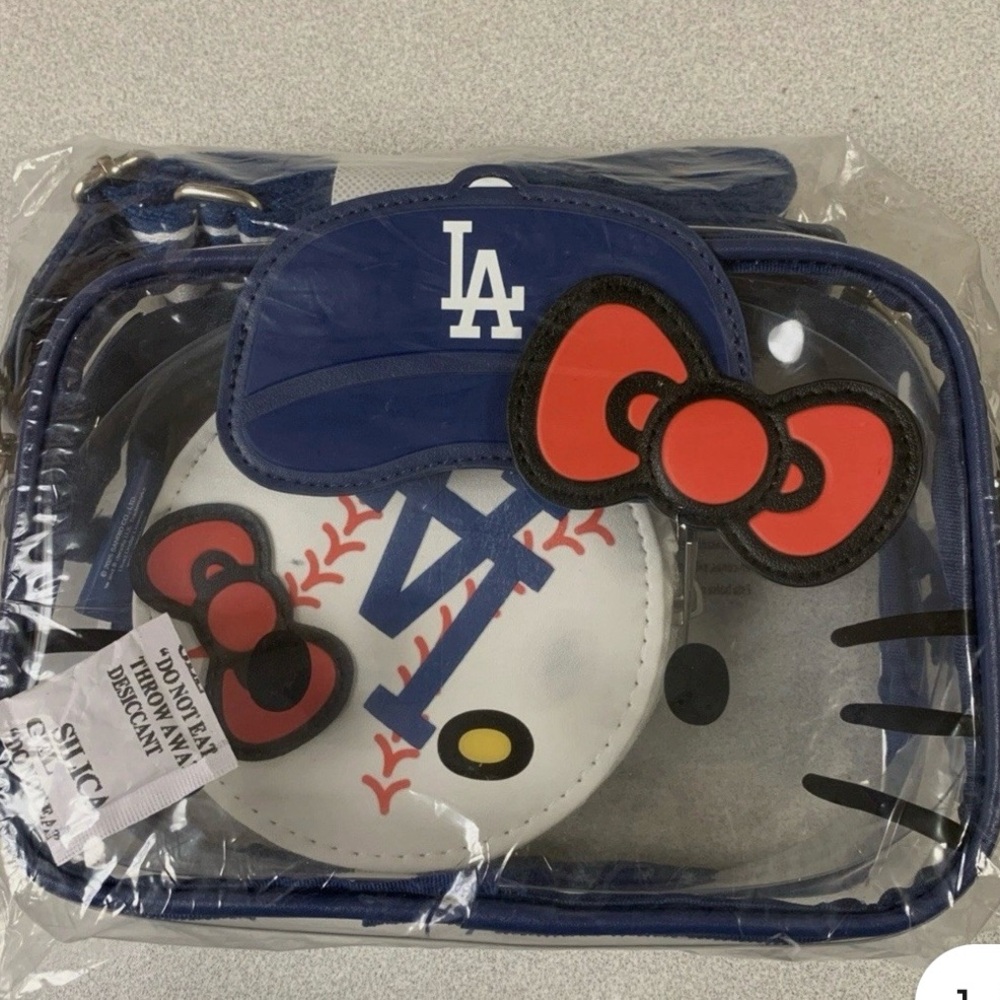 Hello Kitty LA Dodgers Themed Crossbody Bag